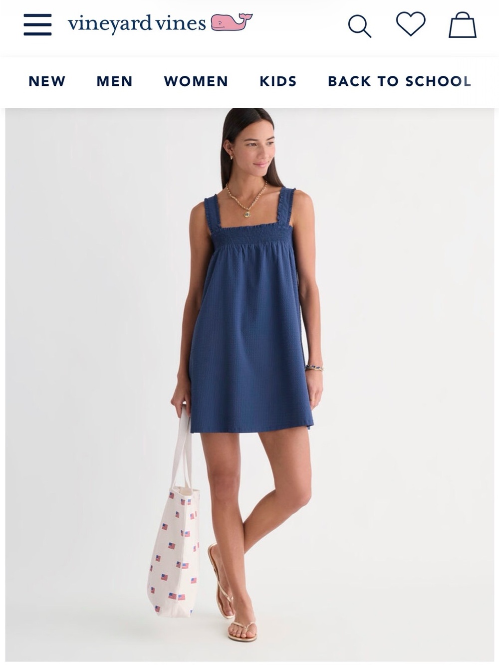 Vineyard Vines Navy Hattie Harbor Cover Up Dress